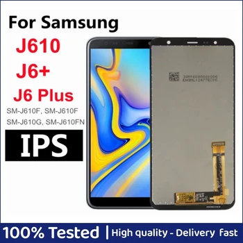 Новый ЖК-дисплей для Samsung Galaxy J6 + J610 J610F J610FN ЖК-дисплей С сенсорным экраном для Samsung J6 Plus Дисплей SM-J610F Экран