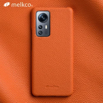Melkco Премиум Чехол из натуральной Кожи для Xiaomi 12S Pro 5G Mi12S 12X Роскошные Модные Деловые Чехлы Для телефонов из Натуральной Воловьей Кожи