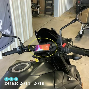 НОВЫЕ Аксессуары для мотоциклов, Черный Держатель для мобильного телефона, кронштейн для GPS-навигатора для 125 Duke 2011-2016 2015 2014 2013 2012