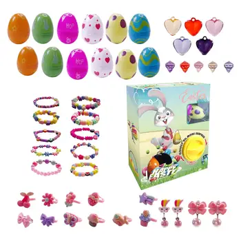Красочные пасхальные яйца, наполненные мальчиками и девочками, представляют классные призы, детские пасхальные яйца для детей ясельного возраста, игрушки для детского сада, праздник