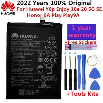 100% Оригинальный Новый Аккумулятор 5000 мАч HB526489EEW Для Телефона Huawei Y6p Enjoy 10e 20 5G SE Honor 9A Play Play9A + Наборы Инструментов