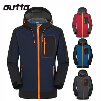 Мужская куртка Softshell, Ветрозащитные водонепроницаемые пальто для занятий спортом на открытом воздухе, флисовые Теплые куртки с несколькими карманами, Лыжные походы, Кемпинг, пальто для рыбалки